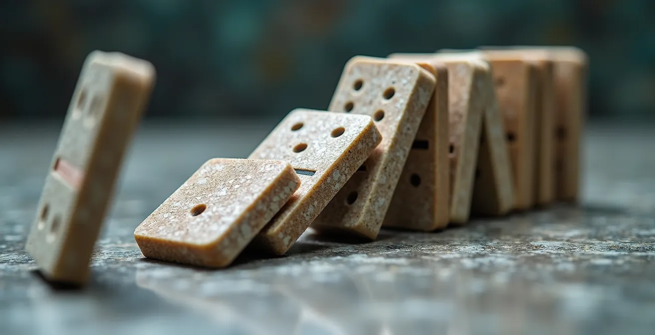 Visualization of how one underperforming property affects entire portfolio financing