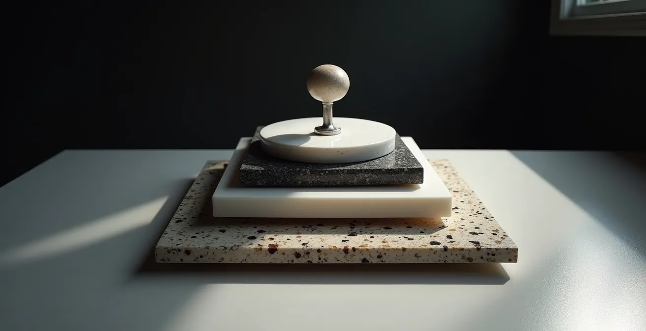 Layered pyramid structure showing kitchen investment hierarchy from foundation to peak